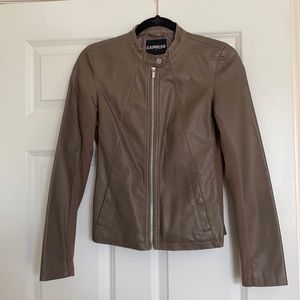 Express leather jacket size xs